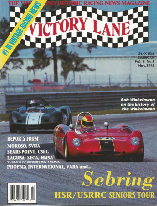 VICTORY LANE 1993 MAY - THE VINTAGE & HISTORIC RACING NEWS MAGAZINE